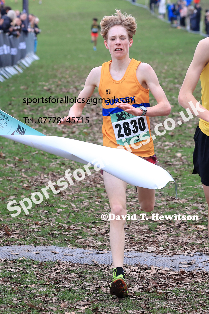 Boys Under-15s 2026 UK CAU Inter Counties Cross Country, Wollaton Park, Nottingham. Photo: David T. Hewitson/Sports for All Pics